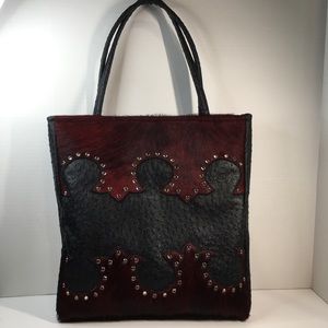 Women’s Kurtmen Large Tote Bag with animal skin print see photos